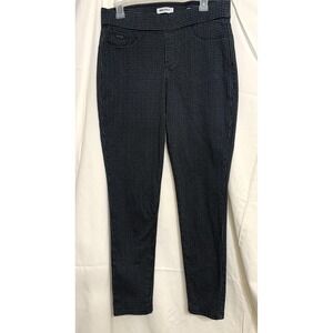 Nine West Womens Size 8 Heidi Pull On Skinny Grey‎ Black Houndstooth Pants